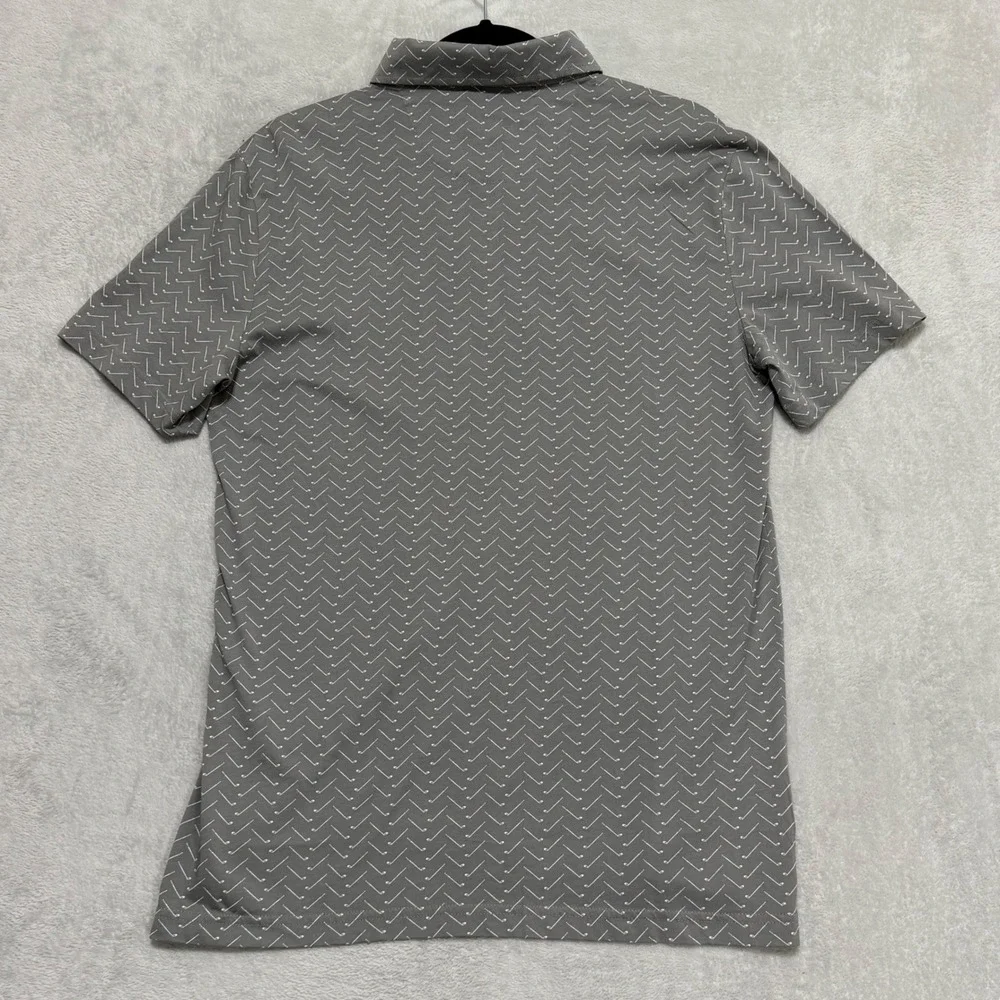 Polo Ralph Lauren Performance Golf Polo Mens L Grey Golf Club Print NWT